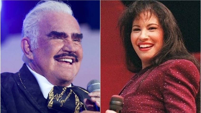 Vicente Fernández y Selena Quintanilla tuvieron un emotivo encuentro, revelan FOTO INÉDITA