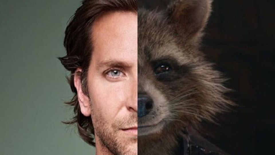 Bradley Cooper es Rocket Raccoon en la saga de 	
Guardians of the Galaxy. Foto: Especial