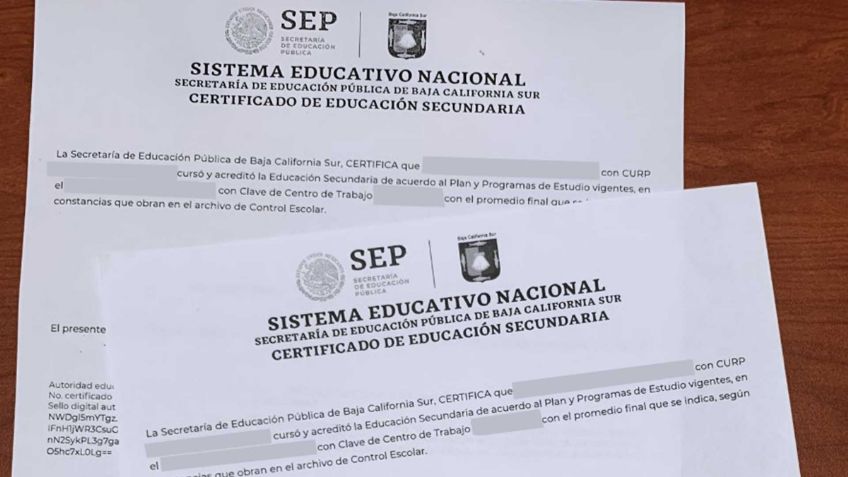 ¿Perdiste tu certificado de primaria o secundaria de la SEP? Así puedes tramitarlo de nuevo