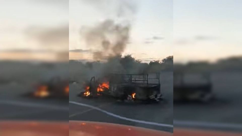 Inician operativo en Colima por balaceras y vehículos incendiados (Foto: Especial)