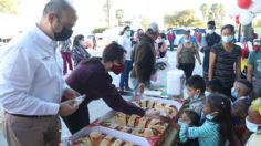 Niños migrantes celebran Día de Reyes en Tamaulipas con tamales y rosca | FOTOS