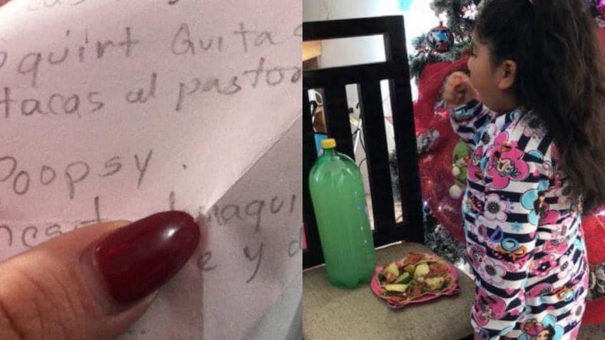 Día de Reyes: Niña pide tacos al pastor y un refresco; su historia se vuelve viral