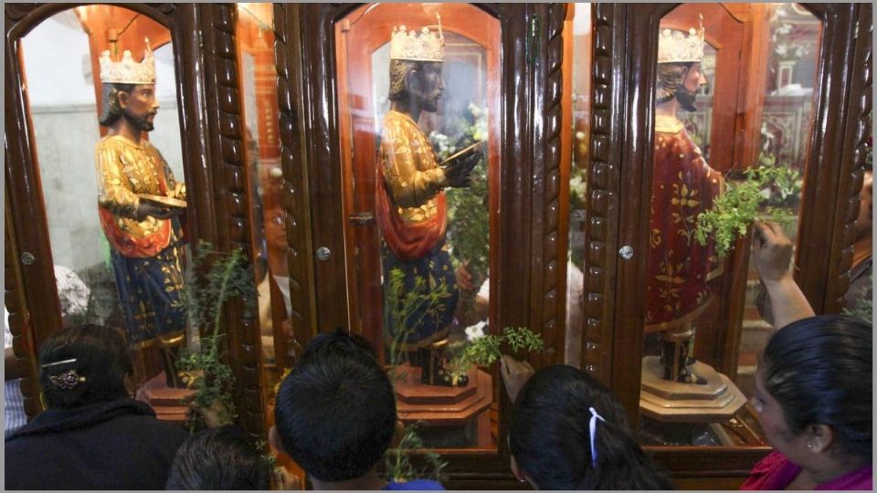 Los tres reyes magos son venerados en el templo de la ciudad de Tizímin en Yucatán. 
(Foto: Cuartoscuro)