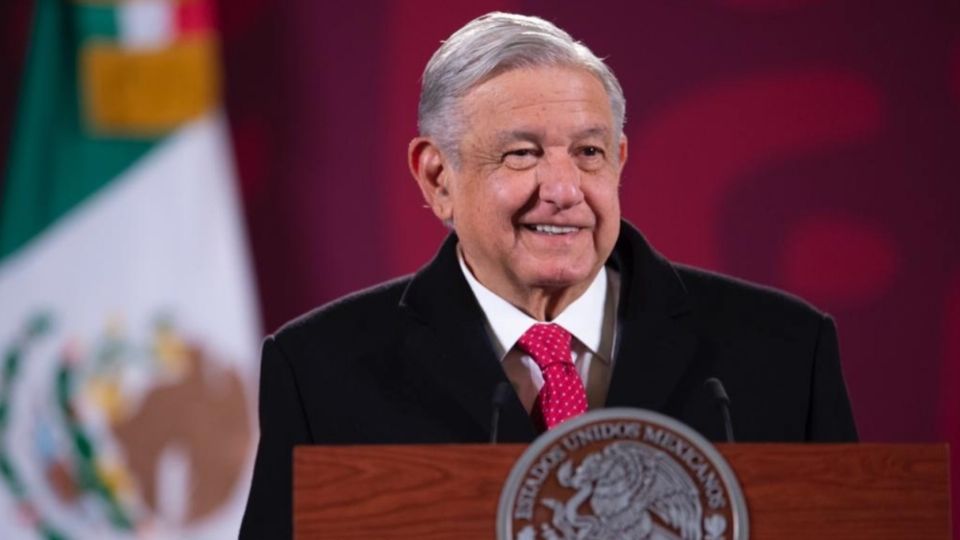 El presidente López Obrador durante su conferencia Mañanera en Palacio Nacional. FOTO: Presidencia