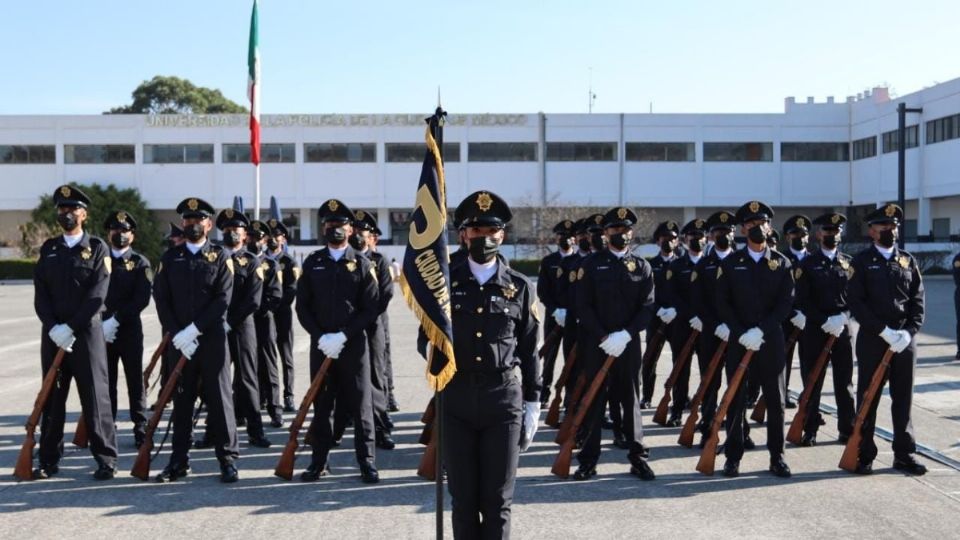 Se graduó la generación 280 de la Universidad de la Policía de la Ciudad de México. Foto: Especial