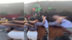 VIDEO | ¡Siempre juntas! Mujeres caen en gran socavón mientras bailaban en una fiesta