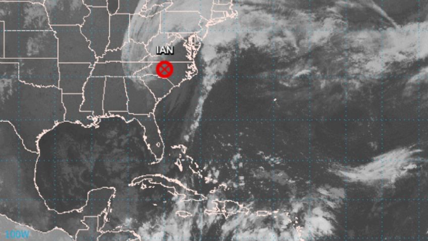 "Ian" continuará debilitándose como ciclón post-tropical rumbo al estado de Virginia