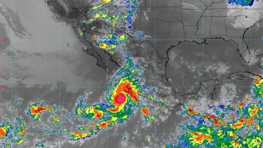 Huracán "Orlene" se intensifica a categoría 2