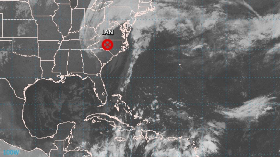 Se desactivaron las alertas para 'Ian' al convertirse en ciclón post-tropical