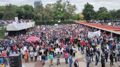 Integrantes del Sindicato de la UNAM protestan en Rectoría, exigen un aumento salarial de 20%