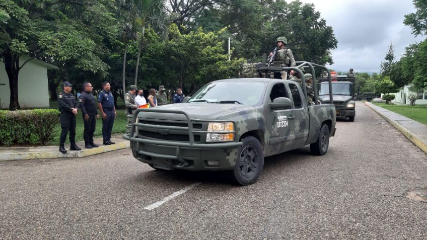 Despliegan estado de fuerza para  para brindar seguridad a 3 municipios de Chiapas