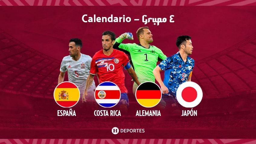 Qatar 2022: Grupo E calendario de partidos del mundial, horarios, fechas, TV y selecciones