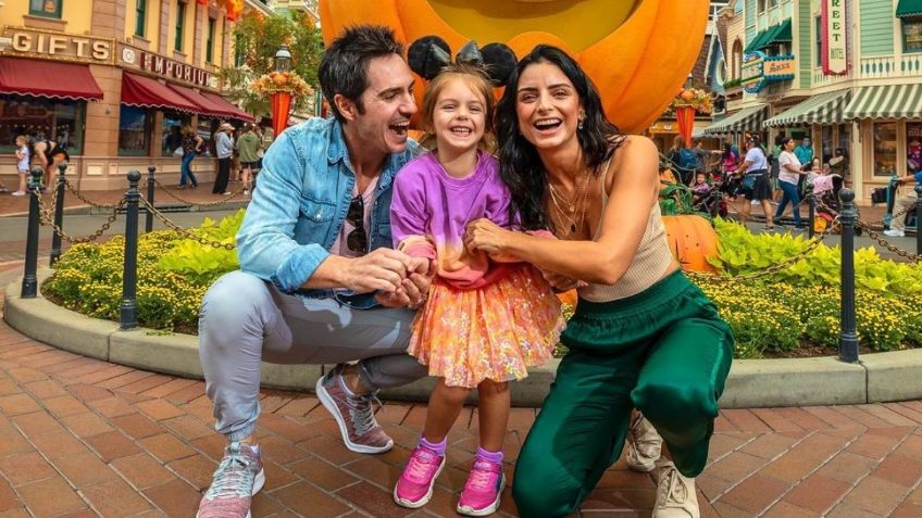 Aislinn Derbez y Mauricio Ochmann volvieron a estar juntos con su hija Kailani