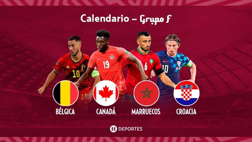 Qatar 2022: Grupo F calendario de partidos del mundial, horarios, fechas, TV y selecciones