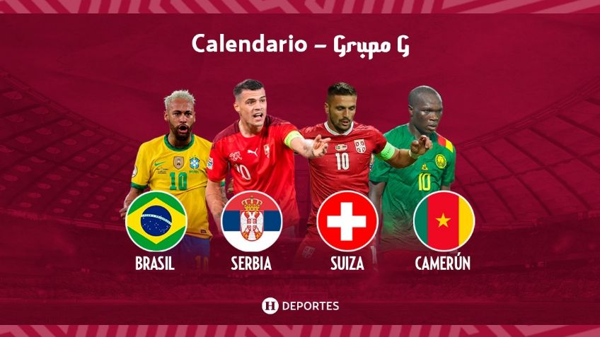 Qatar 2022: Grupo G calendario de partidos del mundial, horarios, fechas, TV y selecciones