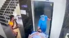 VIDEO: un elevador falla y se traga a paciente con todo y camilla