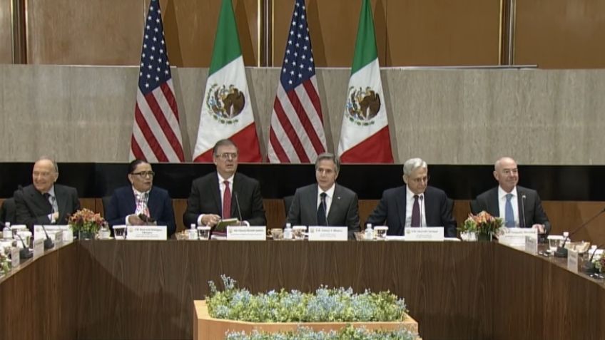 Inicia el diálogo de Alto Nivel de Seguridad México - EU: Marcelo Ebrard y Rosa Icela Rodríguez encabezan la comitiva