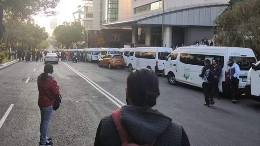 Caos en Santa Fe: transportistas bloquean Vasco de Quiroga, alternativas viales