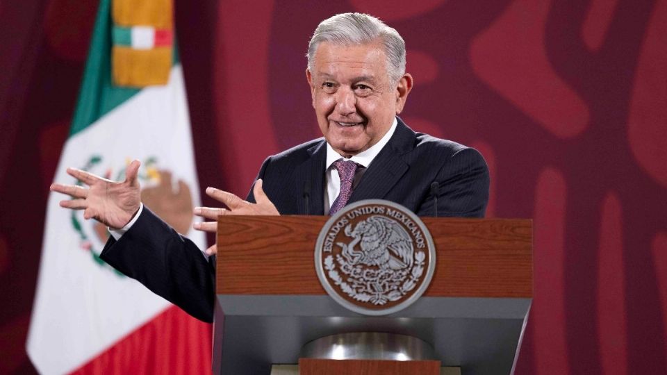 López Obrador durante una de sus conferencias matutinas.