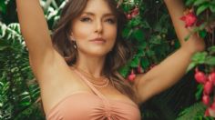 Angelique Boyer paraliza la red con bikini rosa y pantalón verde