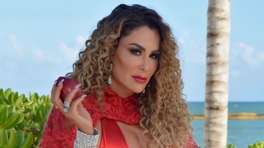 Ninel Conde paraliza la red con brillante body rojo