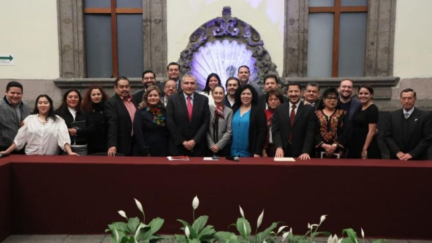 Claudia Sheinbaum y Adán Augusto López piden aprobar minuta sobre el Ejército en la CDMX