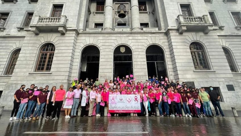 Mujeres marchan en Tampico para sensibilizar sobre la lucha contra el cáncer