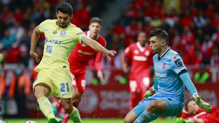 América cae ante Toluca en partido de ida a la semifinal