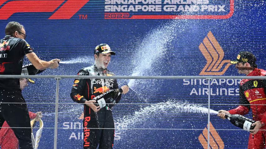 Checo Pérez obtiene la victoria en el Gran Premio de Singapur