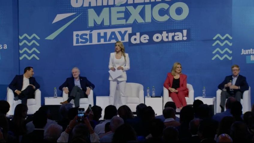 Maru Campos y Santiago Creel, las figuras más reconocidas en el foro del PAN