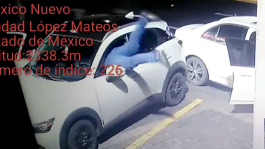 VIDEO | Captan brutal cristalazo en Atizapan: ladrones son grabados y causa indignación