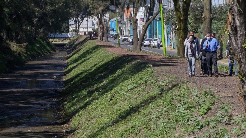 Sacmex realiza obras de bombeo en Río Santiago para prevenir inundaciones en Tlalpan