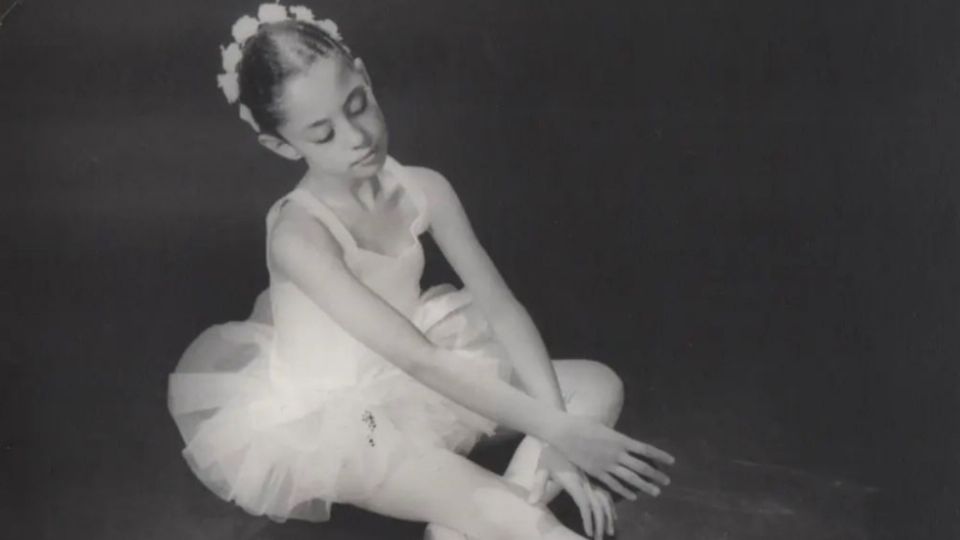 Claudia Sheinbaum estudiando ballet