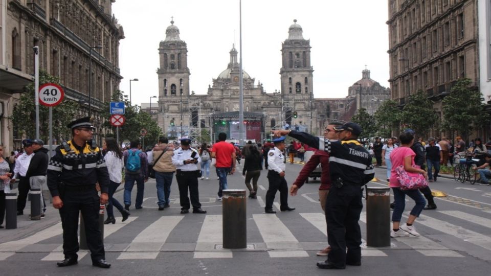 La SSC desplegará un dispositivo de seguridad y vialidad en la plancha del Zócalo