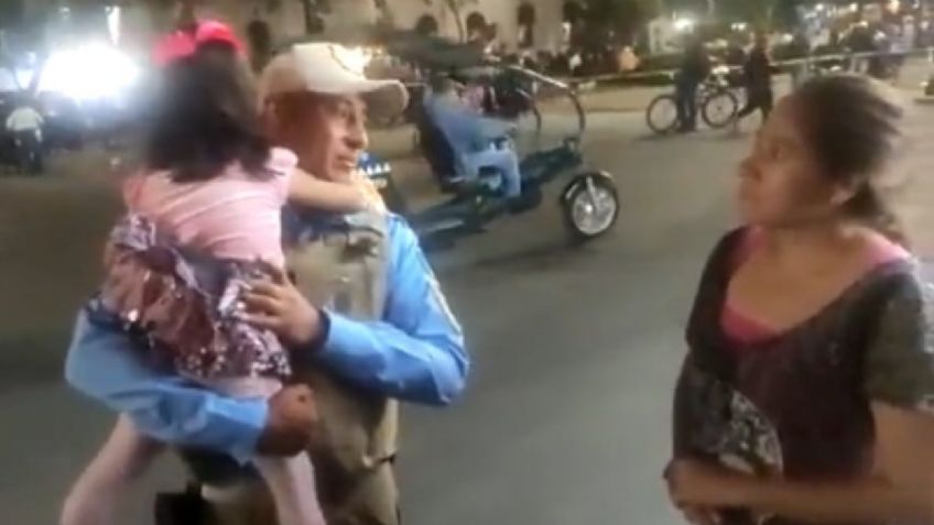 VIDEO | Localizan a niña de 3 años perdida durante Mega Procesión de Catrinas en CDMX