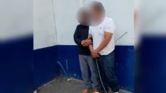 Detuvieron a dos hombres que habrían sido captados macheteando perritos en Naucalpan, Edomex