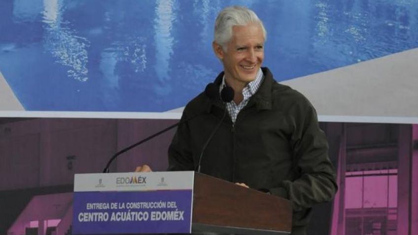 Alfredo Del Mazo inaugura el Centro Acuático en la Ciudad Deportiva