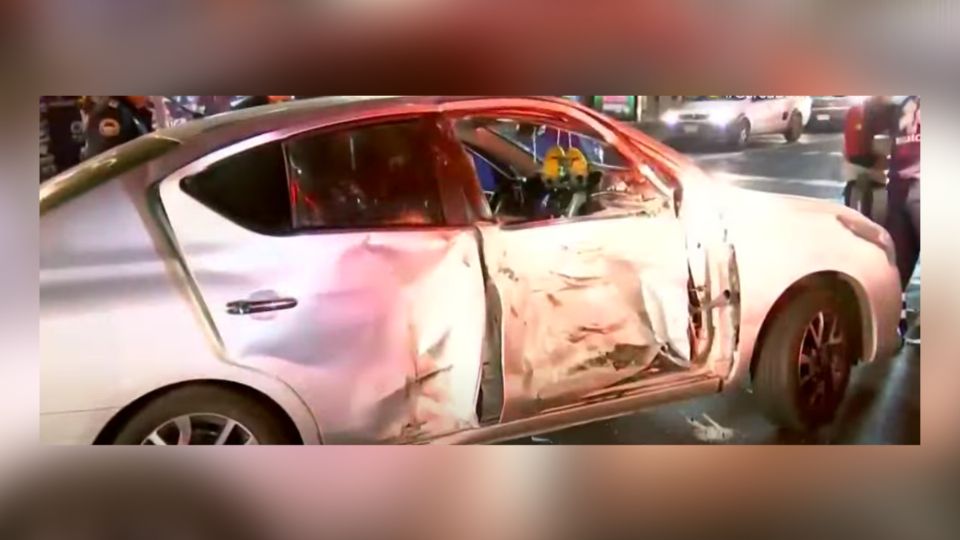 El percance vehicular ocurrió durante la madrugada.