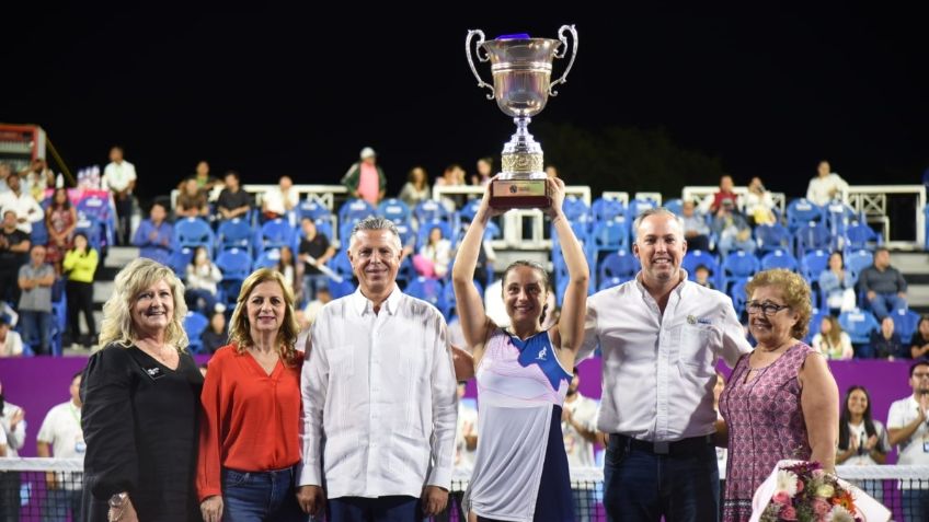 Abierto de Tenis Tampico 2022: entregan trofeo a Elisabetta Cocciaretto