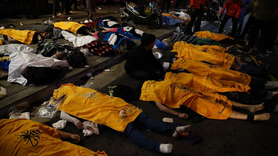 Las escenas vistas en las calles de Seúl parecían sacadas de una película de terror.