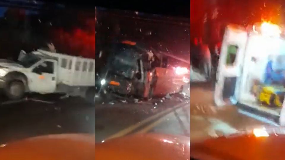 Un camión y una camioneta impactaron en la carretera dejando un muerto y varios heridos