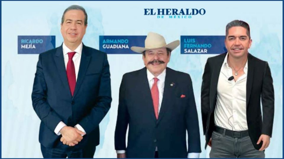 Ricardo Mejía, Armando Guadiana y Luis Fernando Salazar