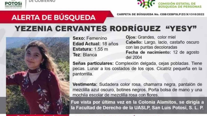 FGE asegura que estudiante desapareció por voluntad propia