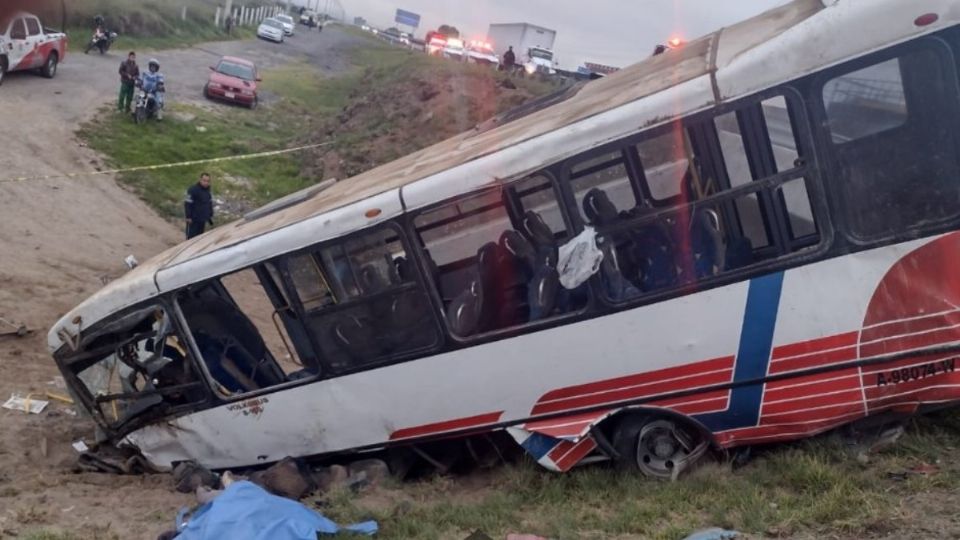 El incidente ocurrió a la altura de Huamantla, Tlaxcala.