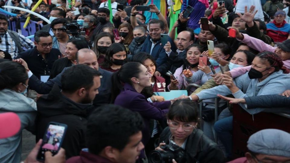 Claudia Sheinbaum en su visita a la alcaldía Venustiano Carranza