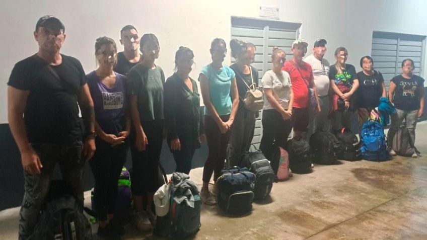 Semar rescata a 18 migrantes cubanos en Chiapas