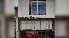 "Es la de Coppel": Un hombre hace señales a su vecina para que no le abra a cobradora