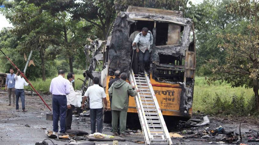 Fatal accidente en autobús deja 12 muertos y 43 heridos en India