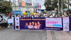 Grupos provida marchan en Xalapa: "Despenalización del aborto no ha resuelto nada"