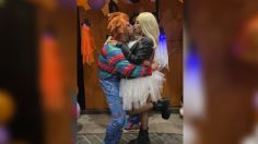 Eduin Caz y su esposa Daisy se disfrazan de Chucky y Tiffany, así lucieron en su fiesta de Halloween